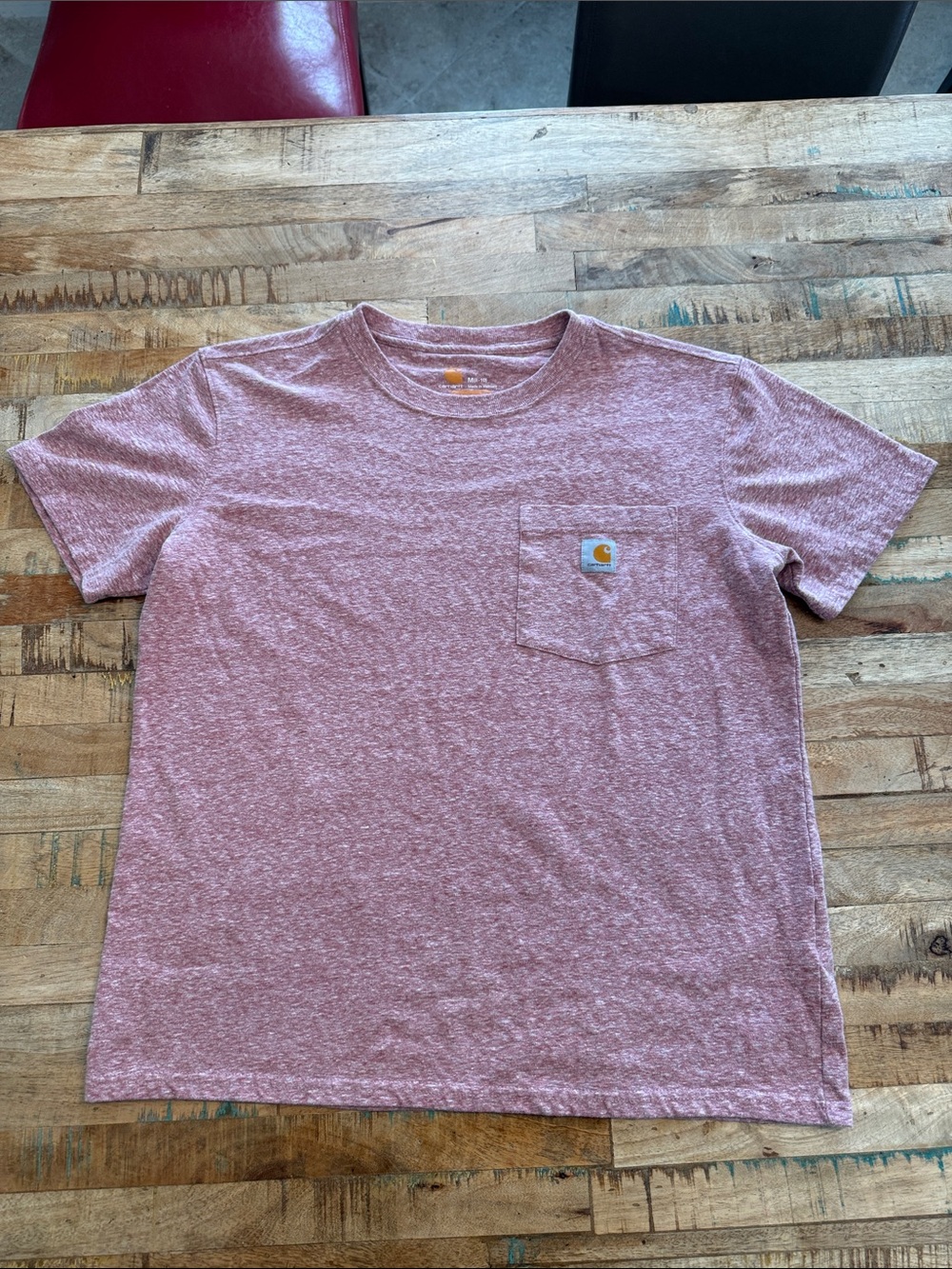 Carhartt Kids Heather Rose Short Sleeve Pocket Tee